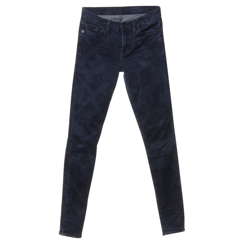 7 For All Mankind Jeans "The Skinny" mit Muster
