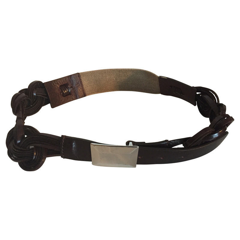 Sport Max Braided leather belt