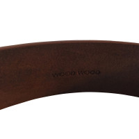 Wood Wood Leather waist belt