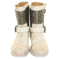 Ash Biker Boots in Crackling Optik