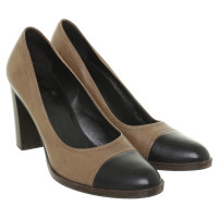 Jil Sander pumps met zwarte punt