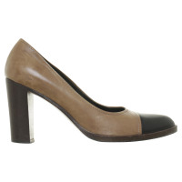 Jil Sander pumps met zwarte punt