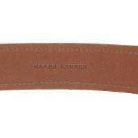 Ralph Lauren Cintura in pelle con perle rosse