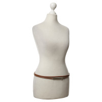 Hermès Round leather belt in Brown