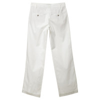 René Lezard Cotton trouser in white