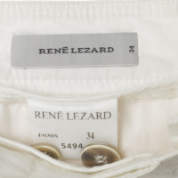René Lezard Pantalon de coton en blanc
