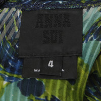 Anna Sui Robe en soie avec imprimé floral