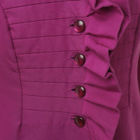 Armani Collezioni Jacket with decorative stitching and ruffles