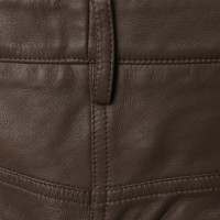 Aigner Nappa leather pants in Brown