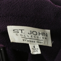 St. John Costume aux couleurs de l'aubergine