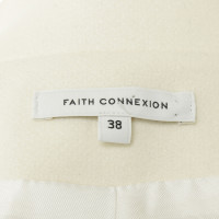 Faith Connexion Giacca lunga in lana bianca