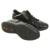 Prada Leather sneaker in black
