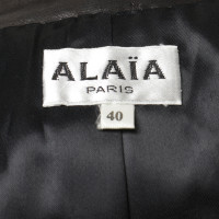 Alaïa Iridescent leather coat 