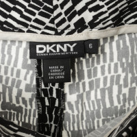 Donna Karan Pantaloni di cotone in bianco e nero