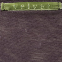 Velvet Cardigan in viola