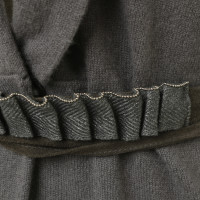 Brunello Cucinelli Cashmere jacket with leather belt