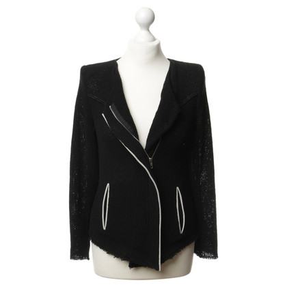 Iro Jacket with leather piping