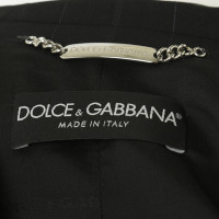 Dolce & Gabbana Tailleur pantalone con gessati