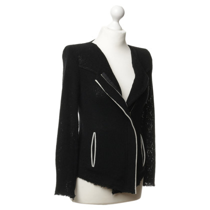 Iro Jacket with leather piping