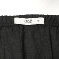 Prada Linen skirt in black