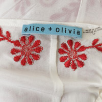 Alice + Olivia Bluse mit Stickerei