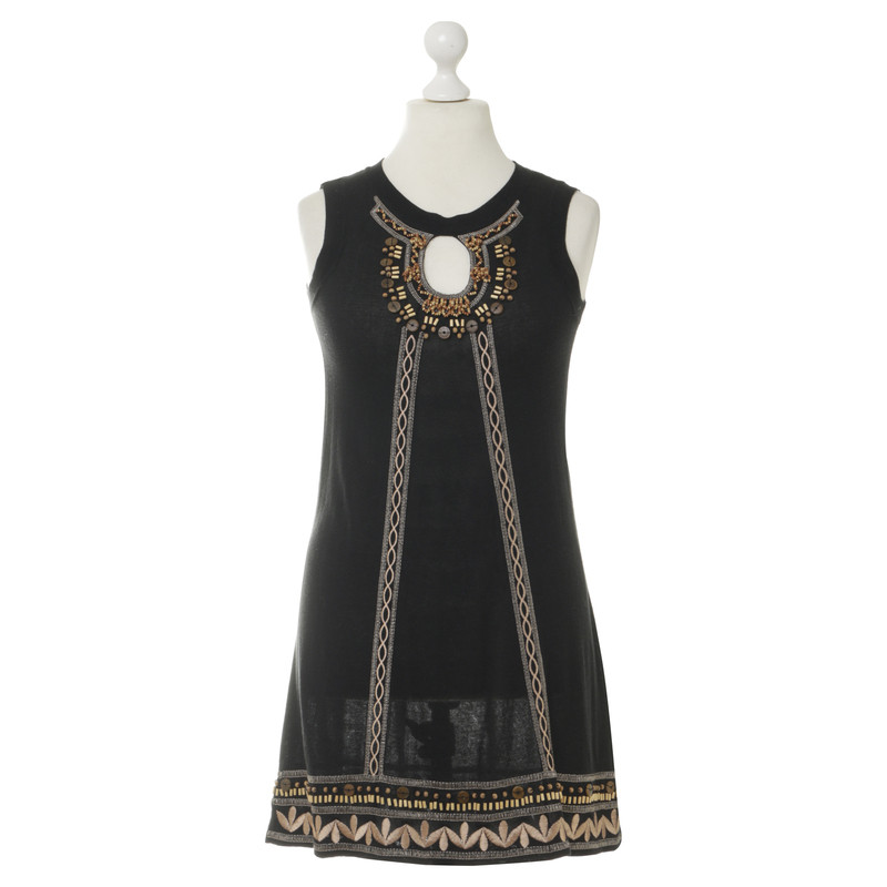 Nanette Lepore Dress with wooden bead trim