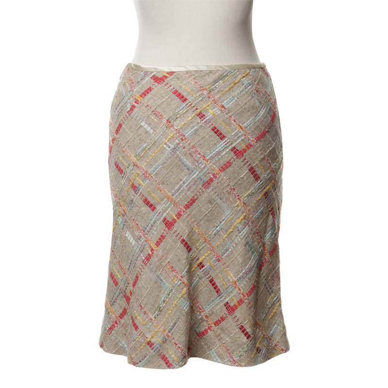 Other Designer Jean Muir - Tweed-skirt checkered