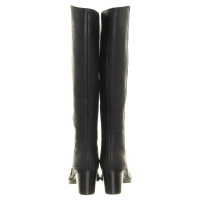 Acne Black leather boot