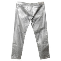 Faith Connexion Jeans in behuizing van metallic zilver kijken
