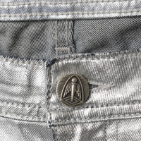 Faith Connexion Jeans in metallic silver look