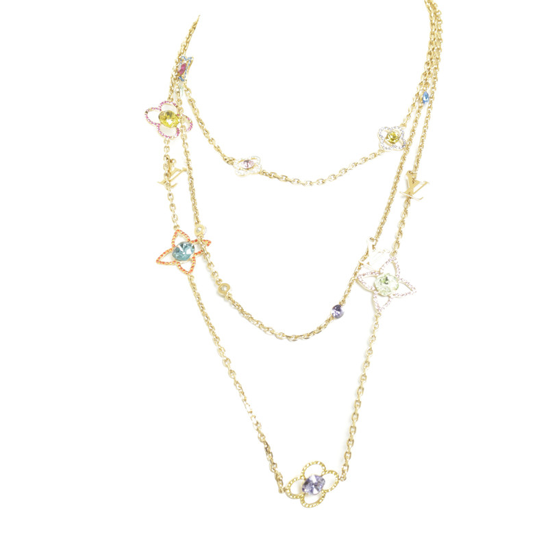 Louis Vuitton Trio necklace with logo pendants - Buy Second hand Louis Vuitton Trio necklace ...