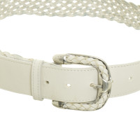 Patrizia Pepe White belt with braided look