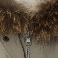 Iq Berlin Green down coat with fur 