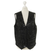 Chanel Sequin vest in black