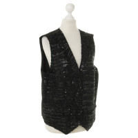 Chanel Sequin vest in black