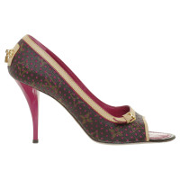 Louis Vuitton Peeptoes Perforated Fuchsia