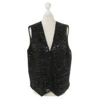 Chanel Gilet in paillettes nero