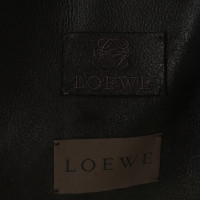 Loewe Braune Lederjacke mit Lammfell