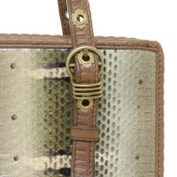 Bottega Veneta Python leather handle bag