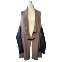 Maje Cardigan with leather applications