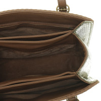 Bottega Veneta Python leather handle bag