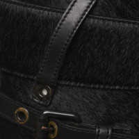 Hugo Boss Waist belt with real fur