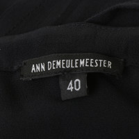 Ann Demeulemeester Silk Rok in zwart