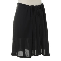 Ann Demeulemeester Silk Rok in zwart