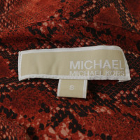 Michael Kors Seidenkleid mit Reptil-Muster