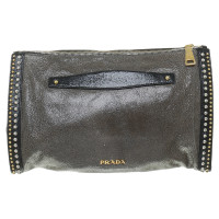 Prada clutch with rivets