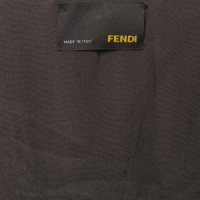 Fendi Silk dress in pleated look