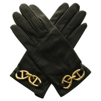 Hermès Lederen handschoenen in zwart