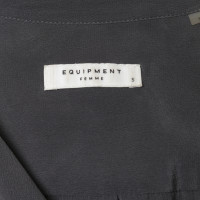 Equipment Blusa in seta grigio