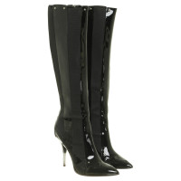 Casadei Boots with patent leather details